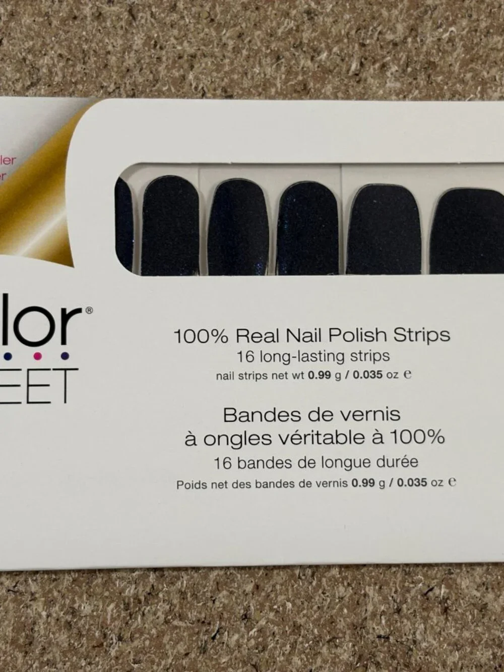 Color Street 100% Real Nail Polish Strips 5ct (16 long-lasting strips each)
